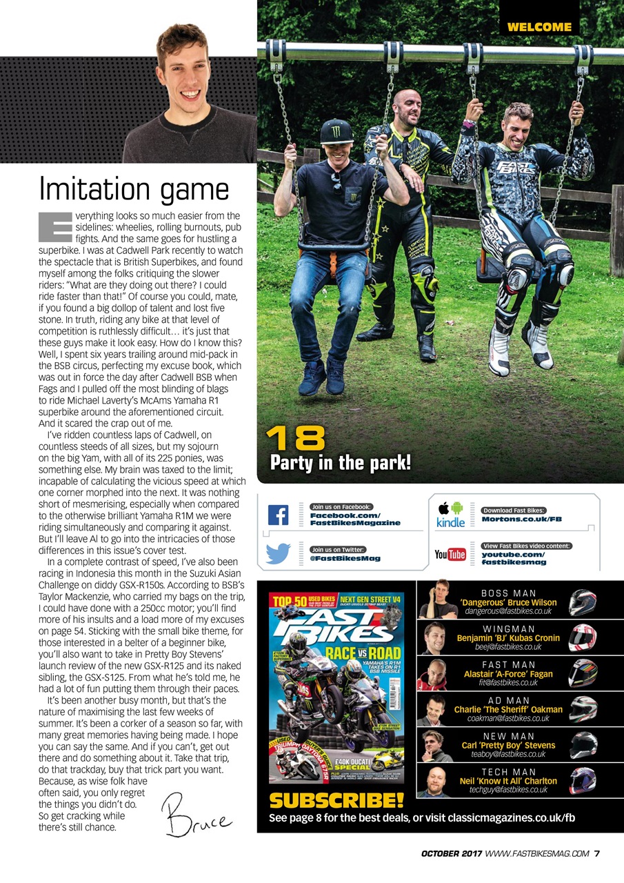 Fast Bikes Preview Pages