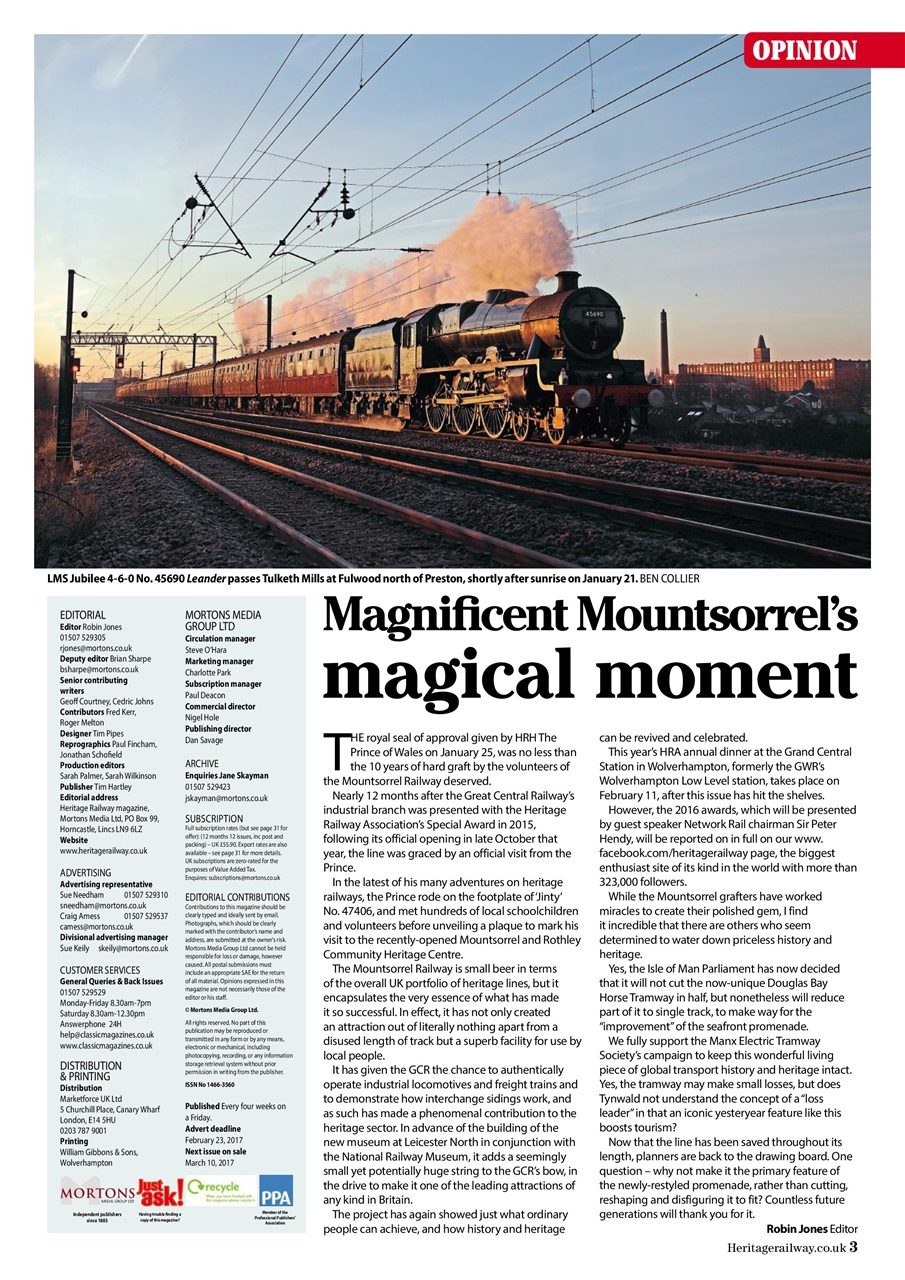 Heritage Railway Preview Pages