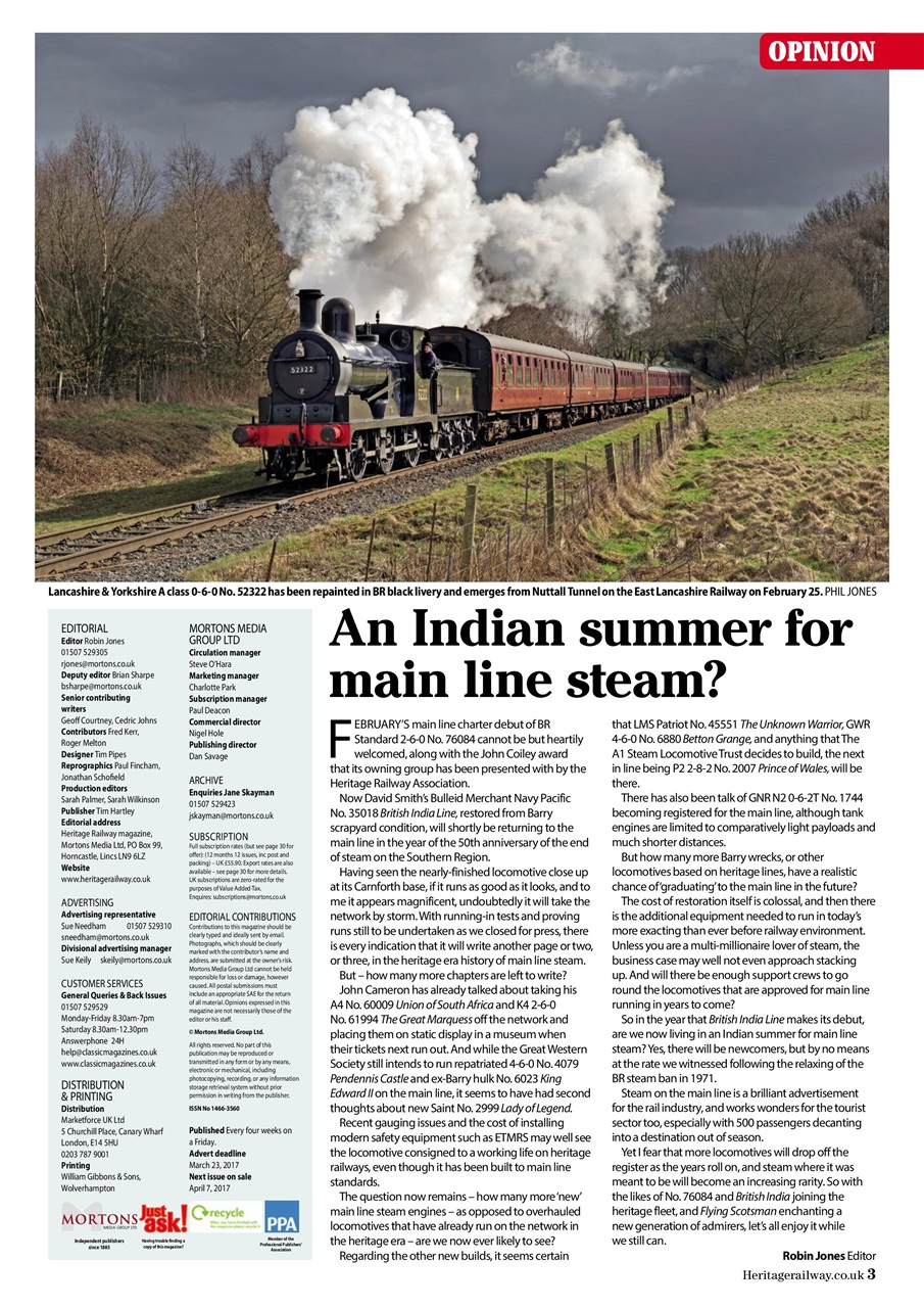 Heritage Railway Preview Pages