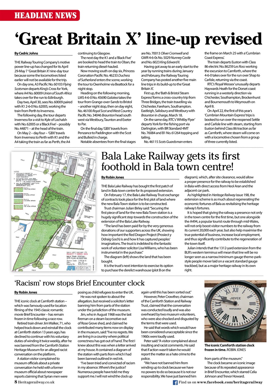 Heritage Railway Preview Pages