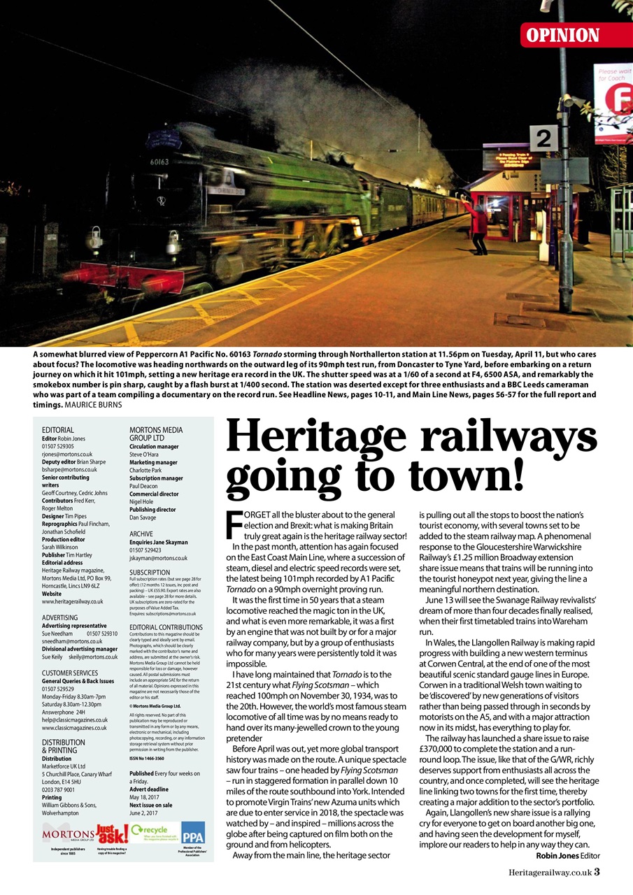 Heritage Railway Preview Pages