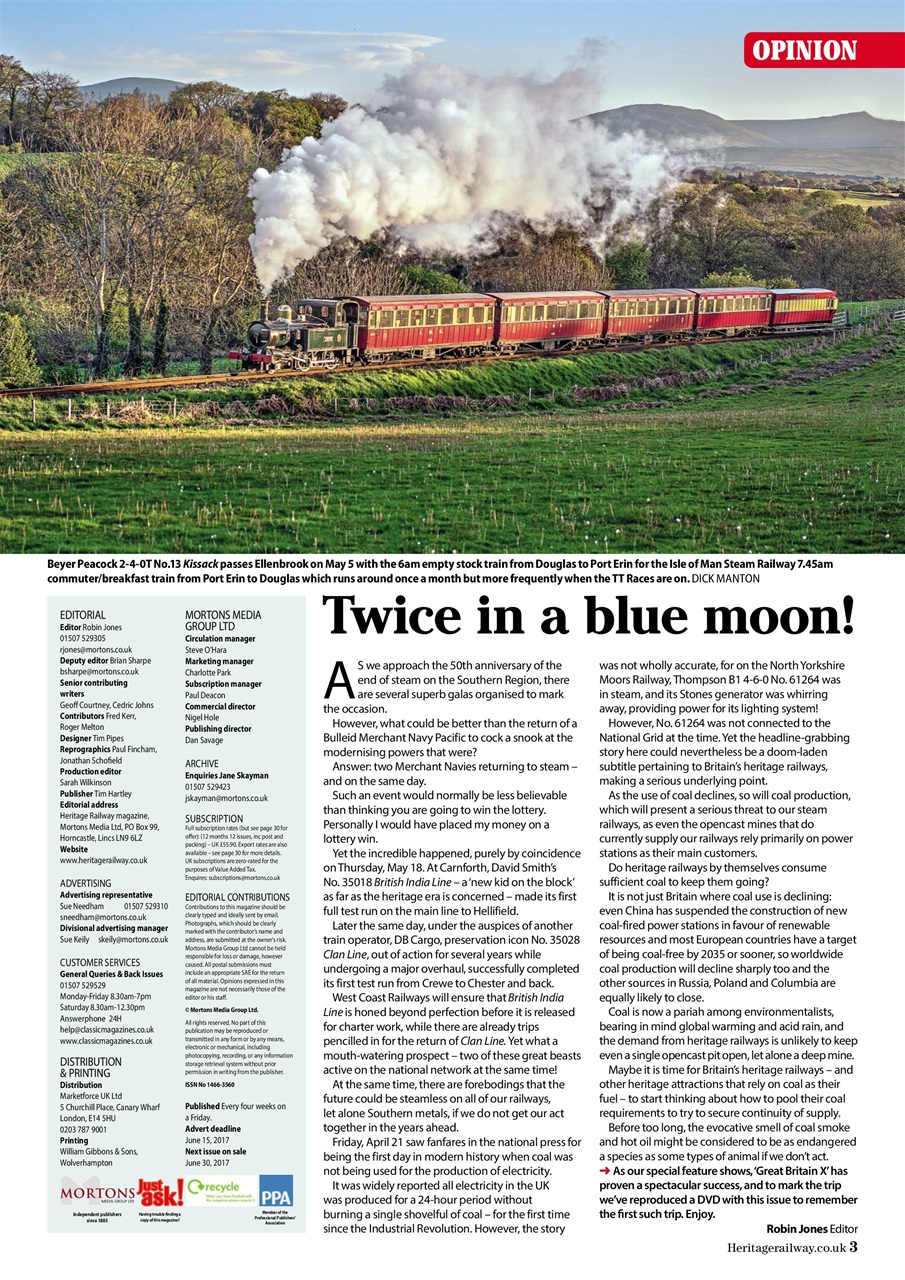 Heritage Railway Preview Pages