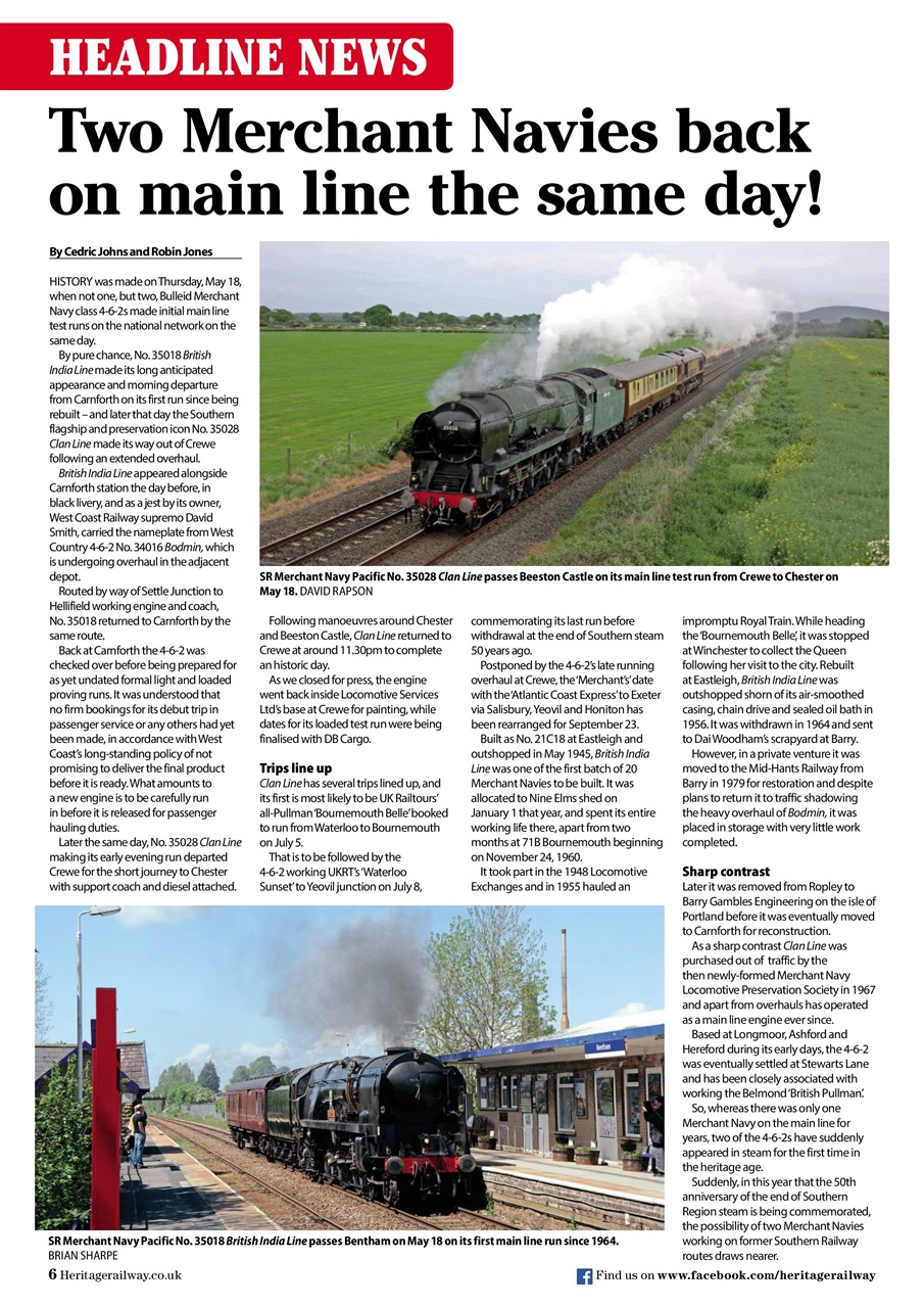 Heritage Railway Preview Pages