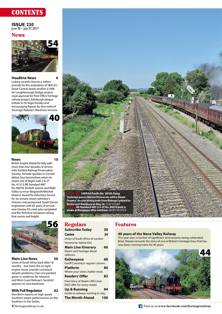 Heritage Railway Preview Pages