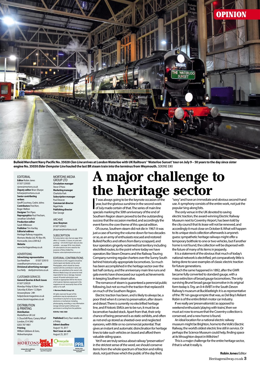 Heritage Railway Preview Pages