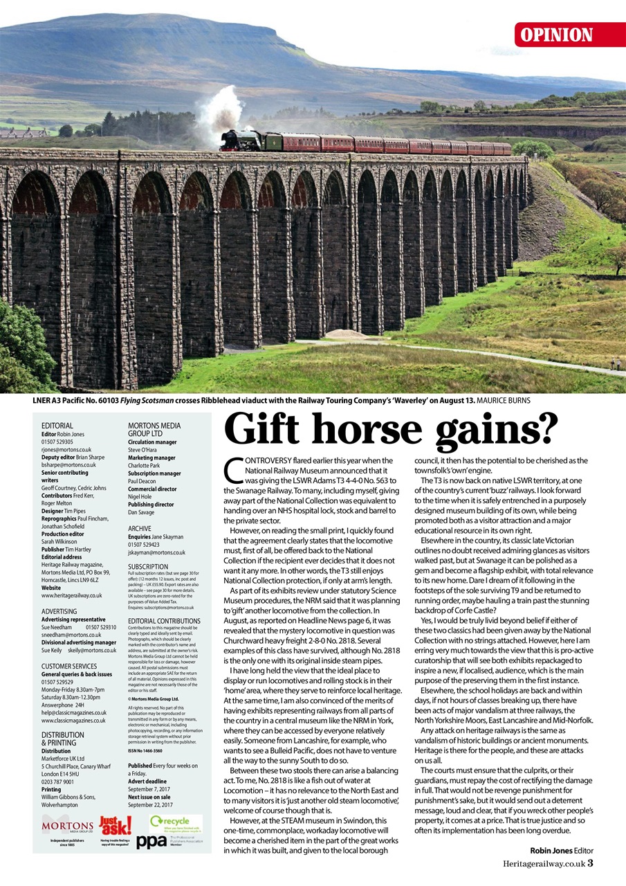 Heritage Railway Preview Pages