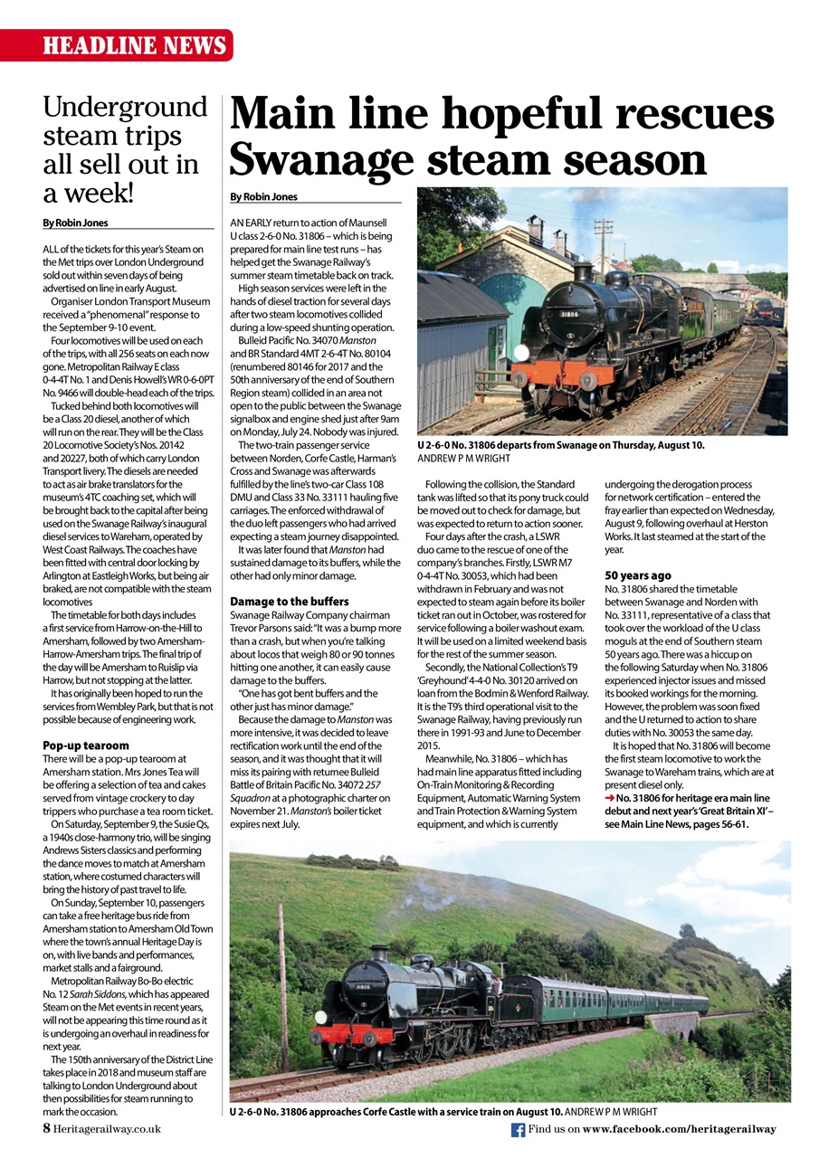 Heritage Railway Preview Pages