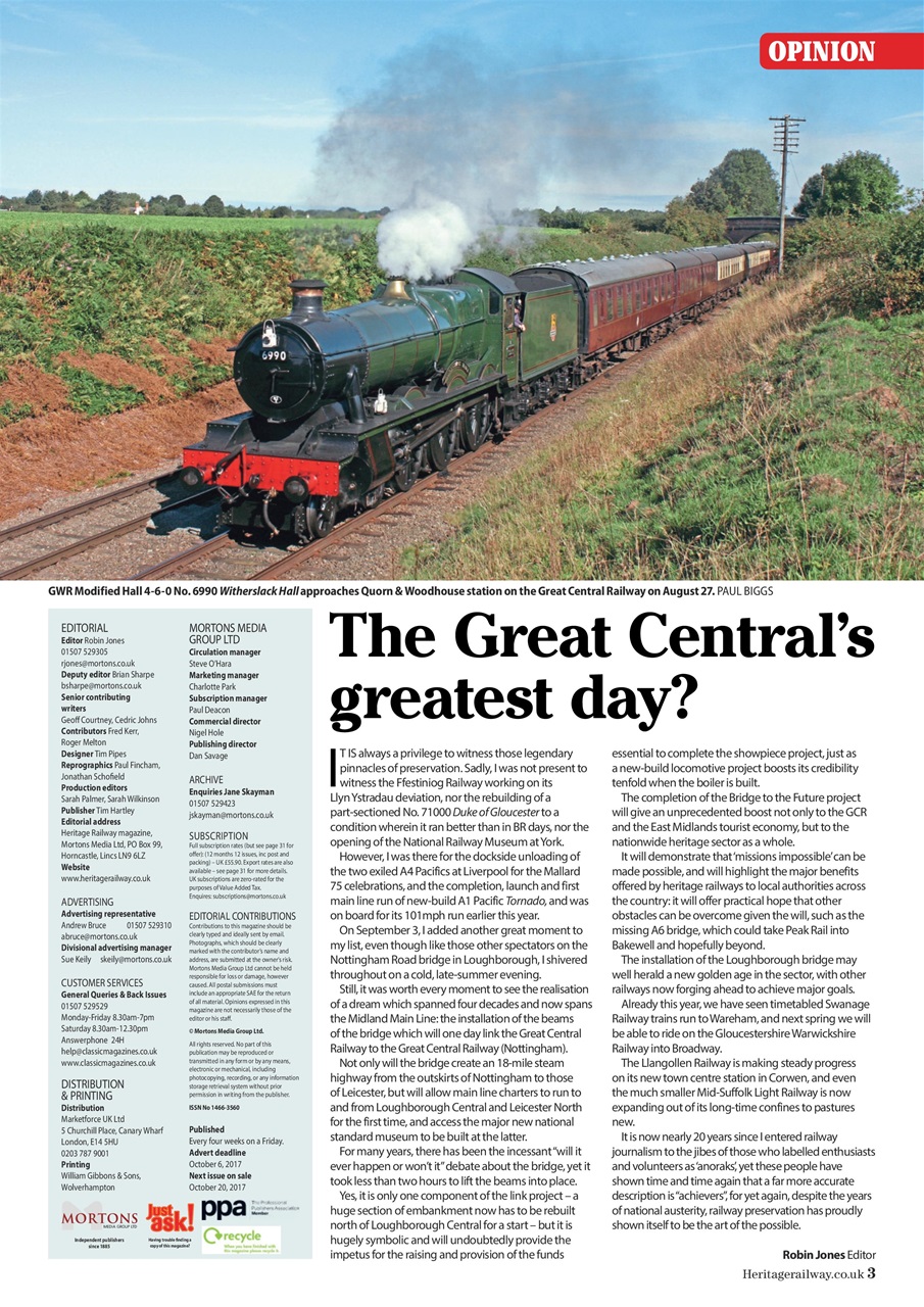 Heritage Railway Preview Pages
