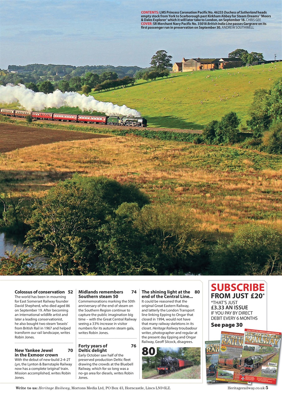 Heritage Railway Preview Pages
