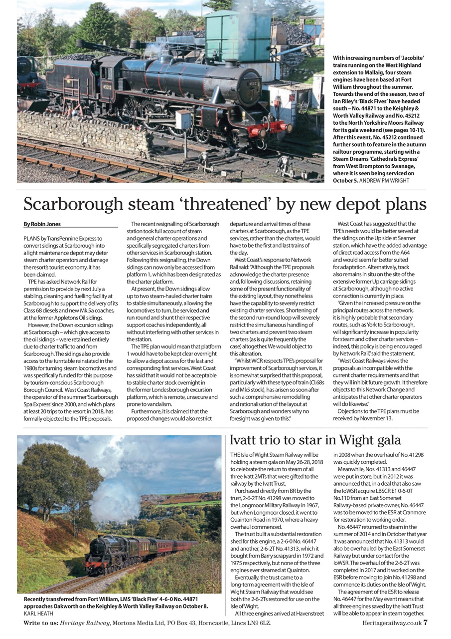Heritage Railway Preview Pages