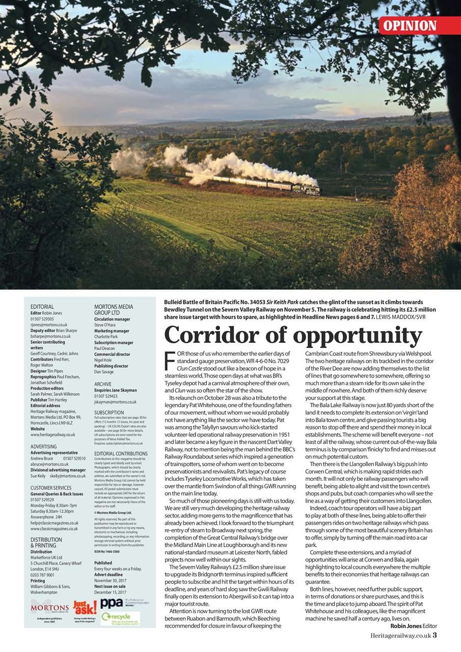 Heritage Railway Preview Pages