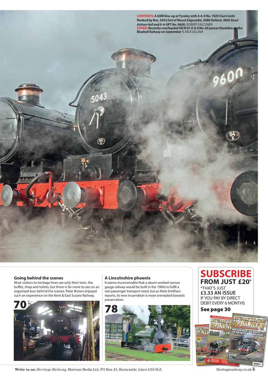 Heritage Railway Preview Pages