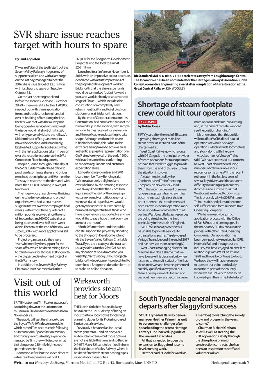 Heritage Railway Preview Pages