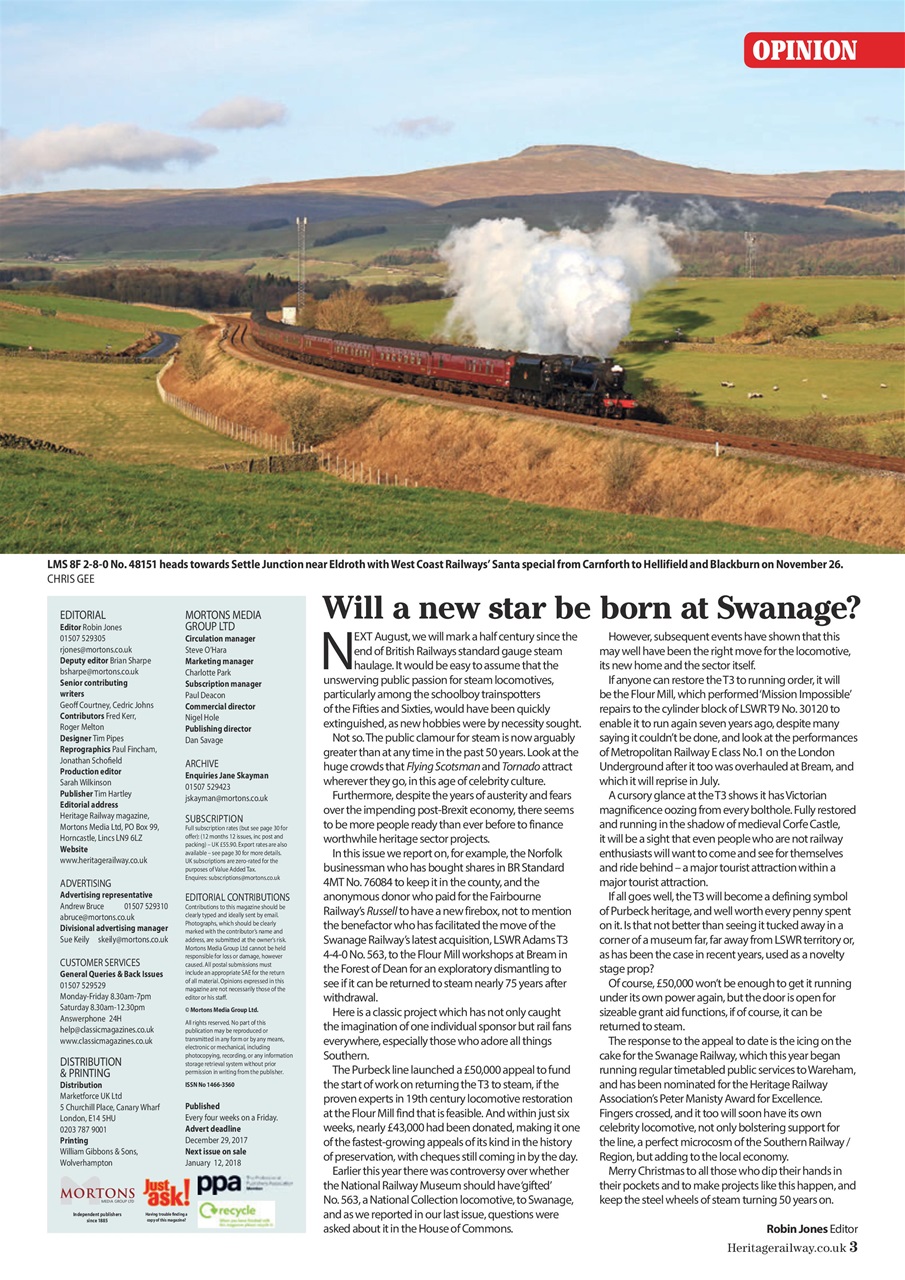 Heritage Railway Preview Pages