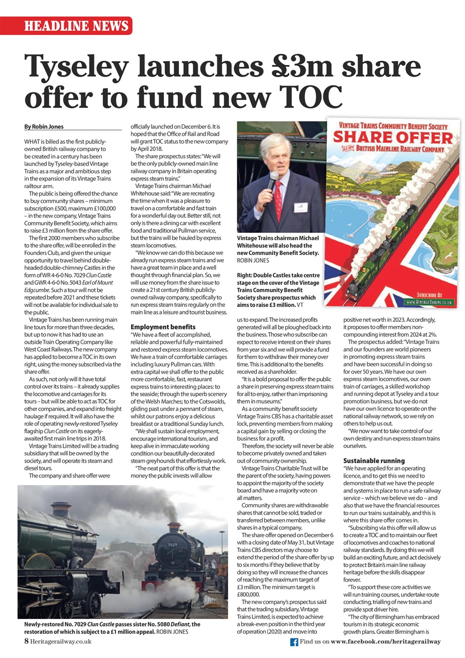 Heritage Railway Preview Pages