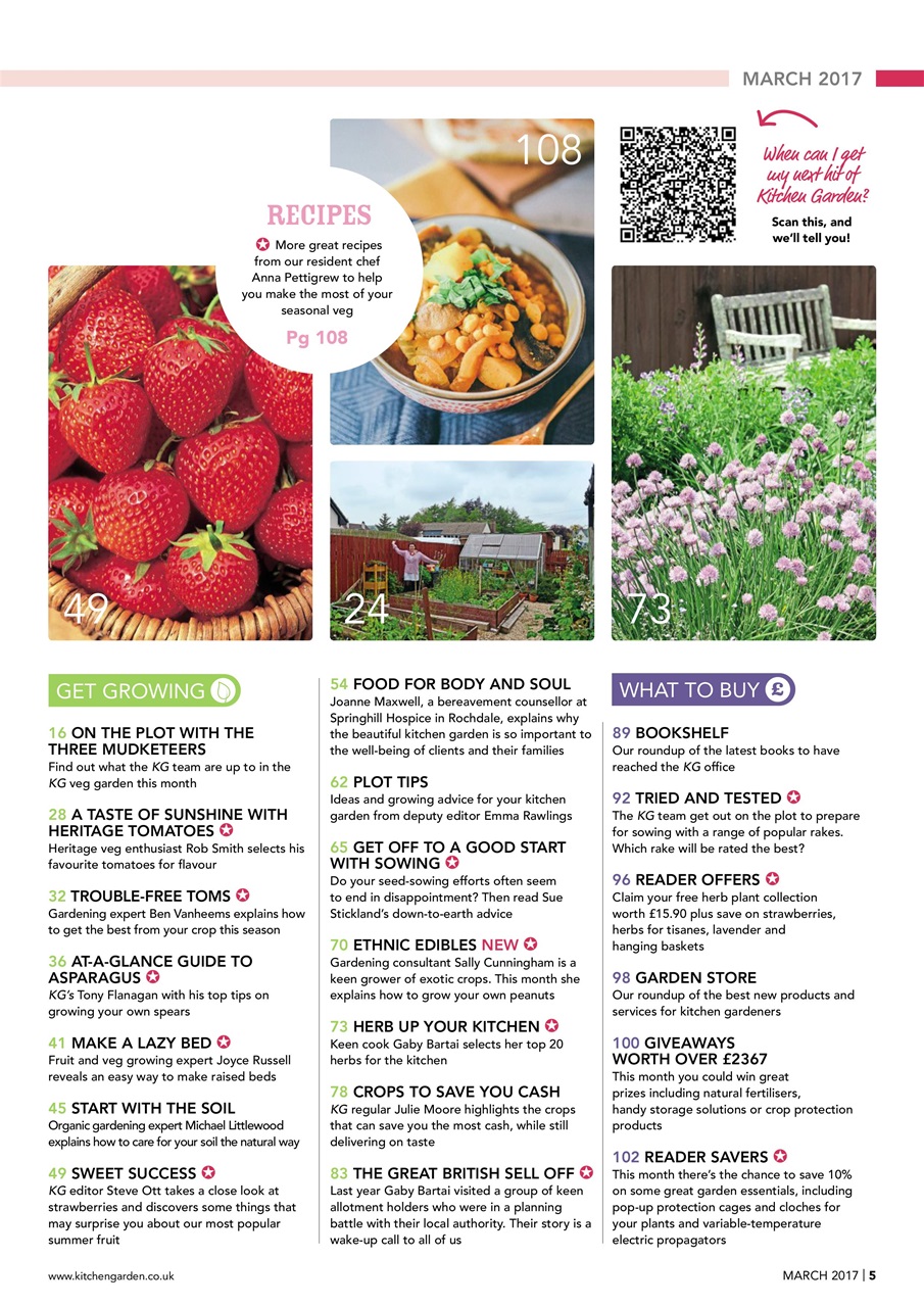 Kitchen Garden Magazine Preview Pages