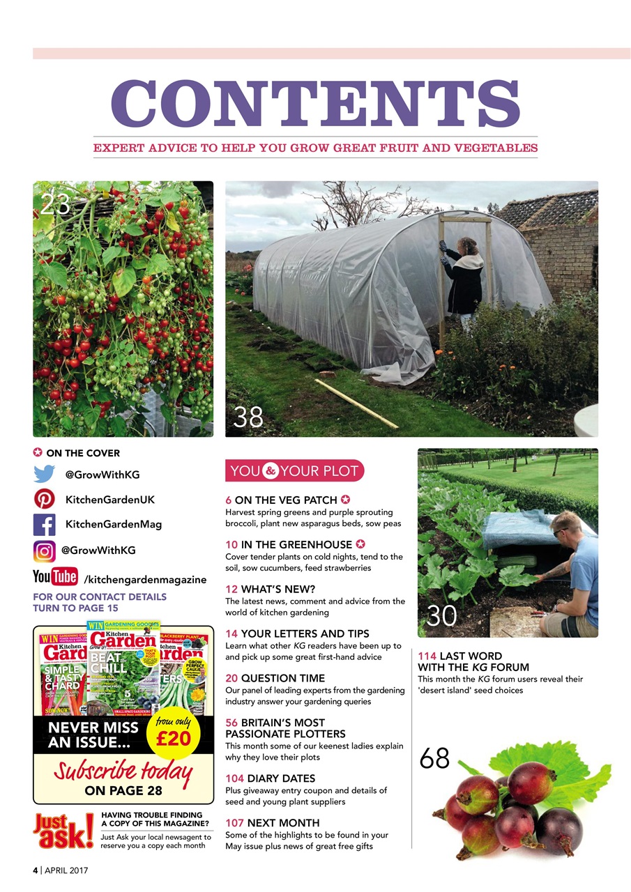Kitchen Garden Magazine Preview Pages