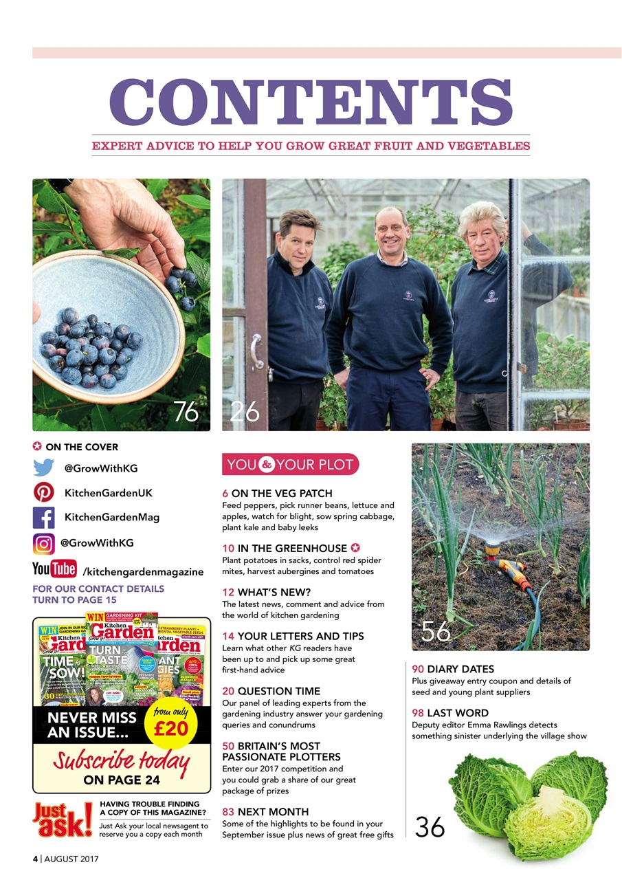 Kitchen Garden Magazine Preview Pages