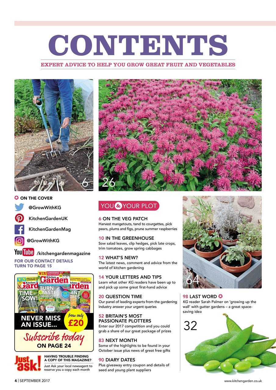 Kitchen Garden Magazine Preview Pages