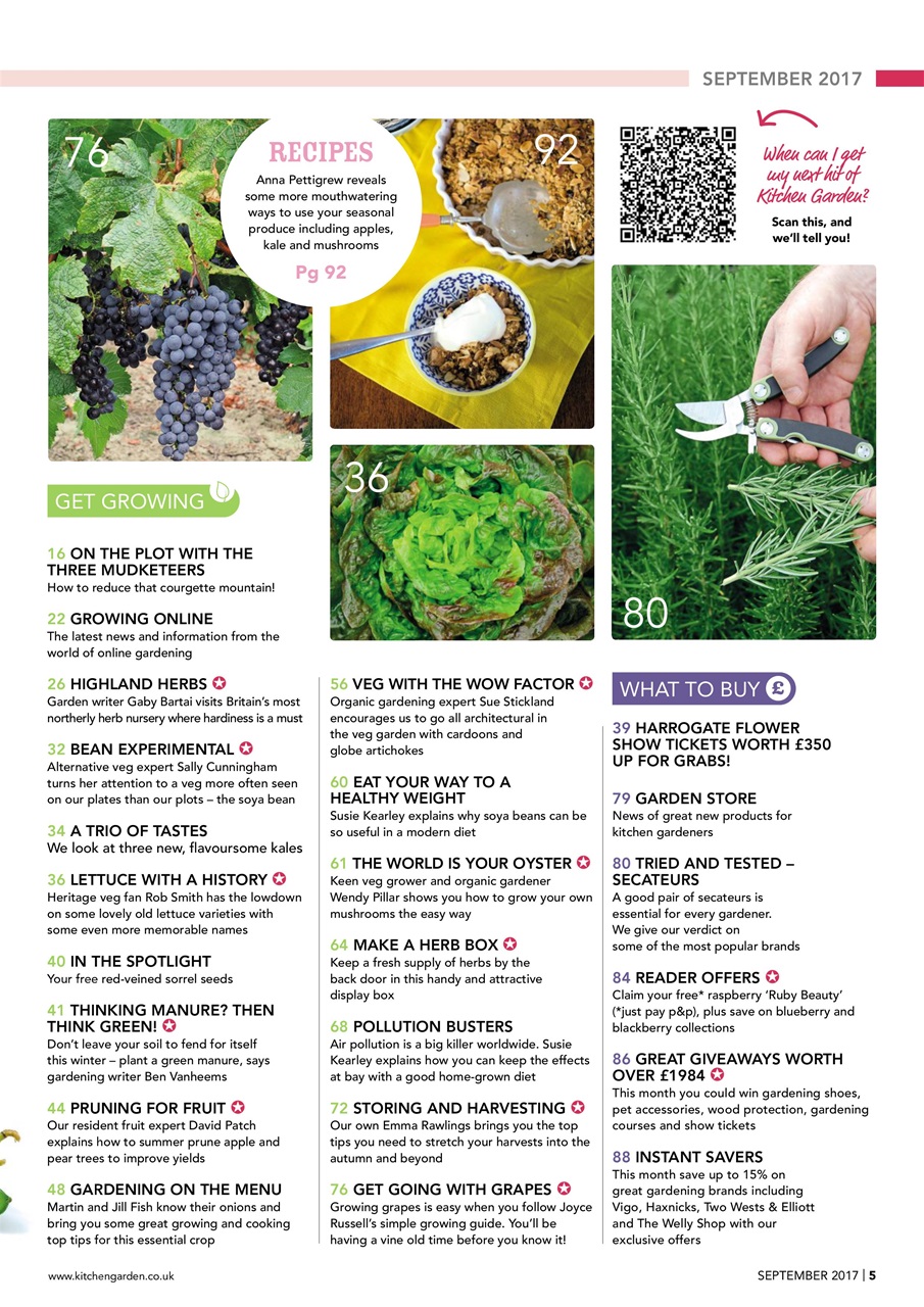 Kitchen Garden Magazine Preview Pages