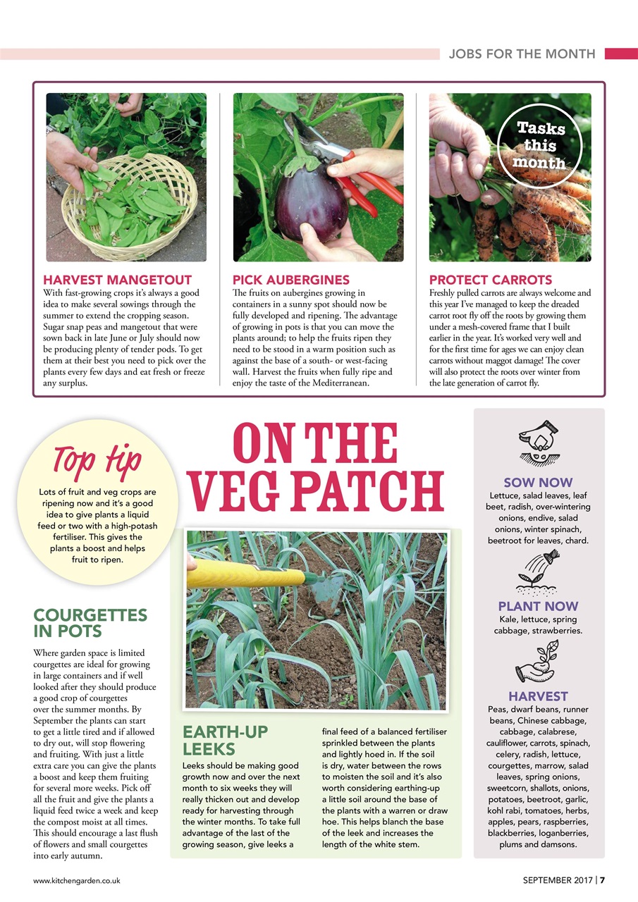 Kitchen Garden Magazine Preview Pages