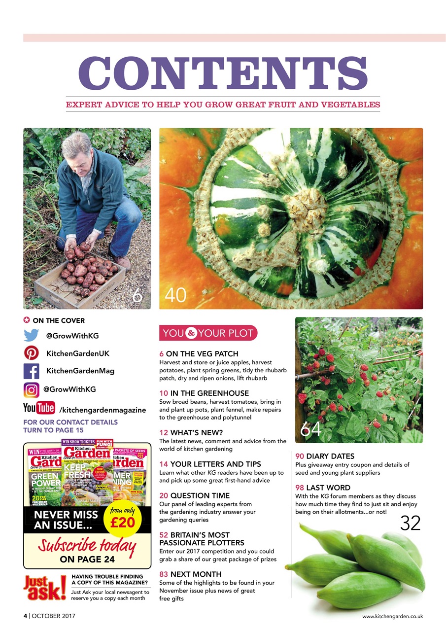 Kitchen Garden Magazine Preview Pages