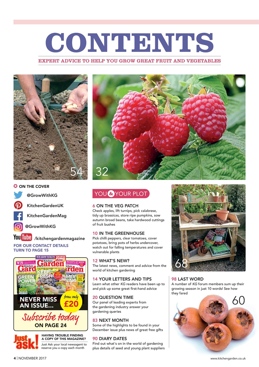 Kitchen Garden Magazine Preview Pages