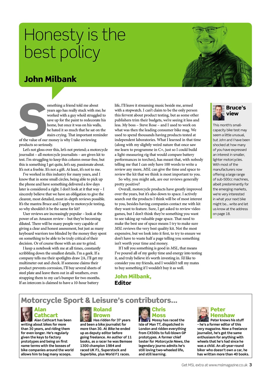 Motorcycle Sport & Leisure Preview Pages