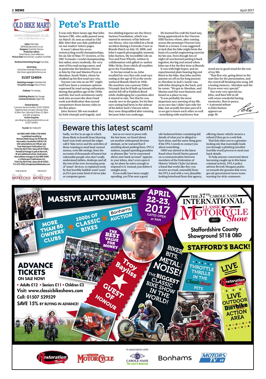 Old Bike Mart Preview Pages