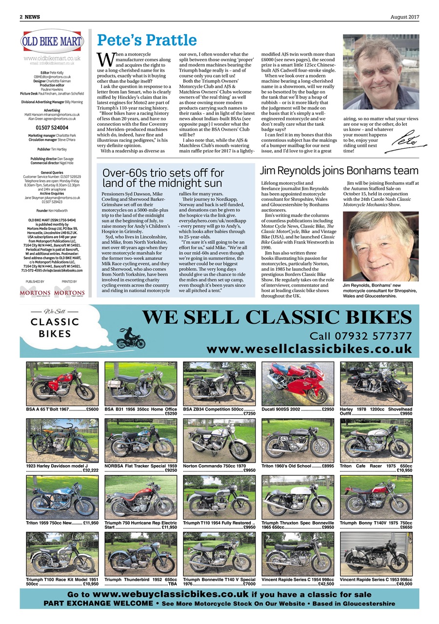 Old Bike Mart Preview Pages