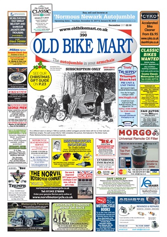 Old Bike Mart issue December 2017
