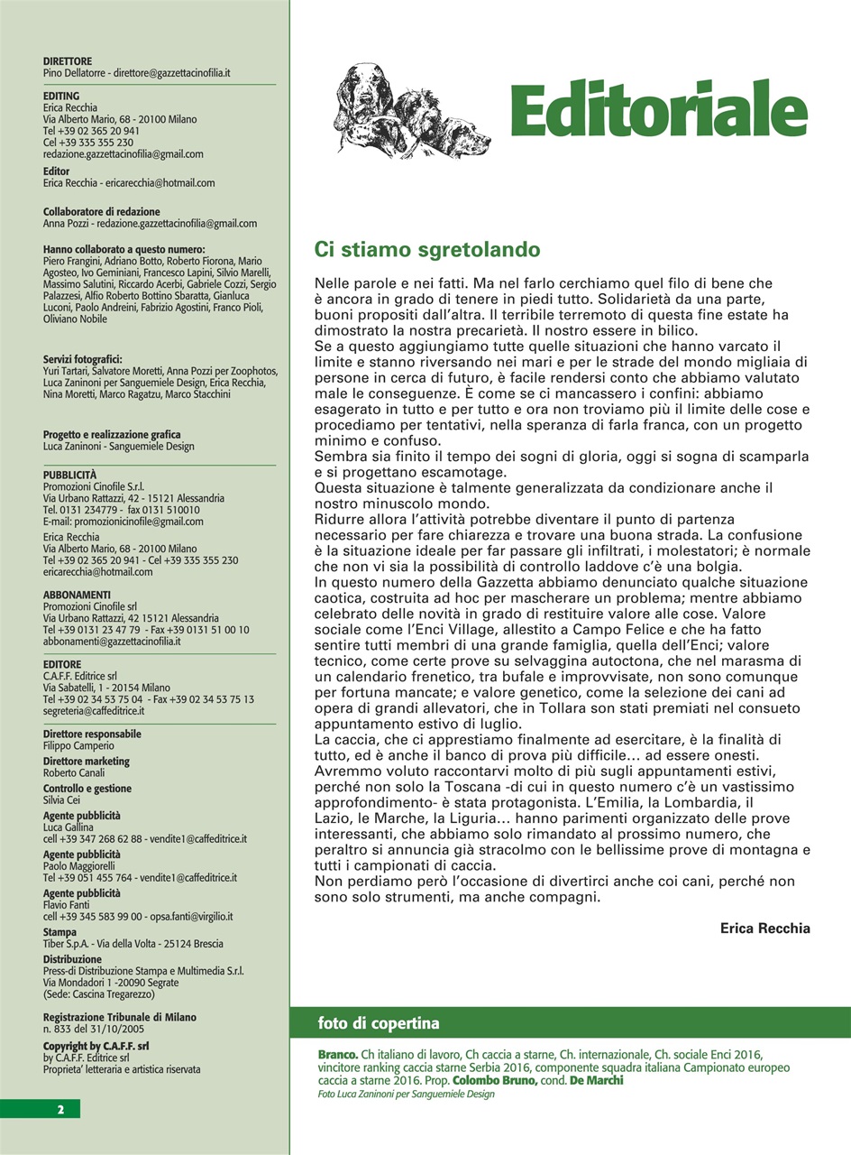 La Gazzetta Della Cinofilia Venatoria Preview Pages