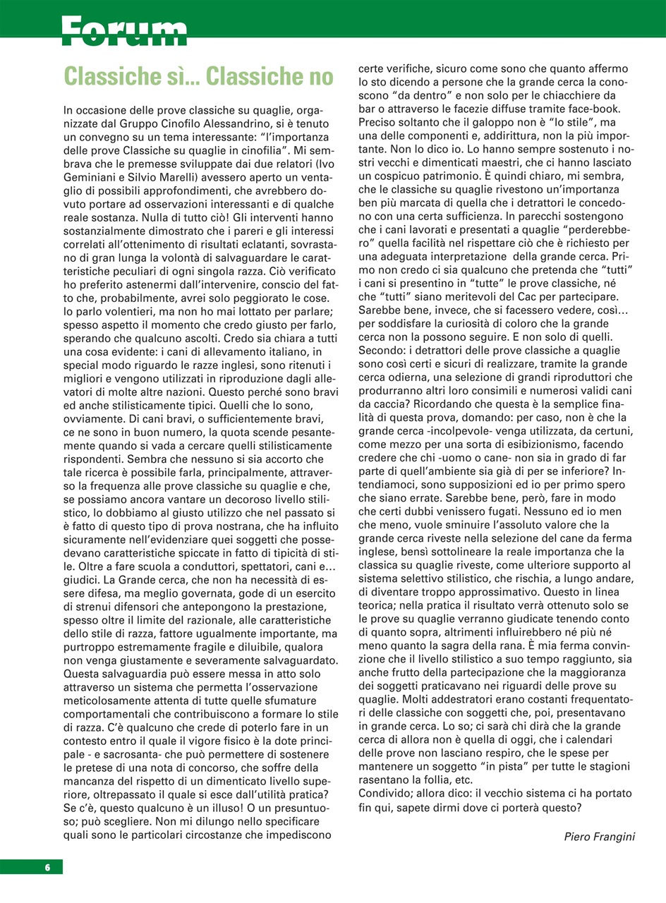 La Gazzetta Della Cinofilia Venatoria Preview Pages