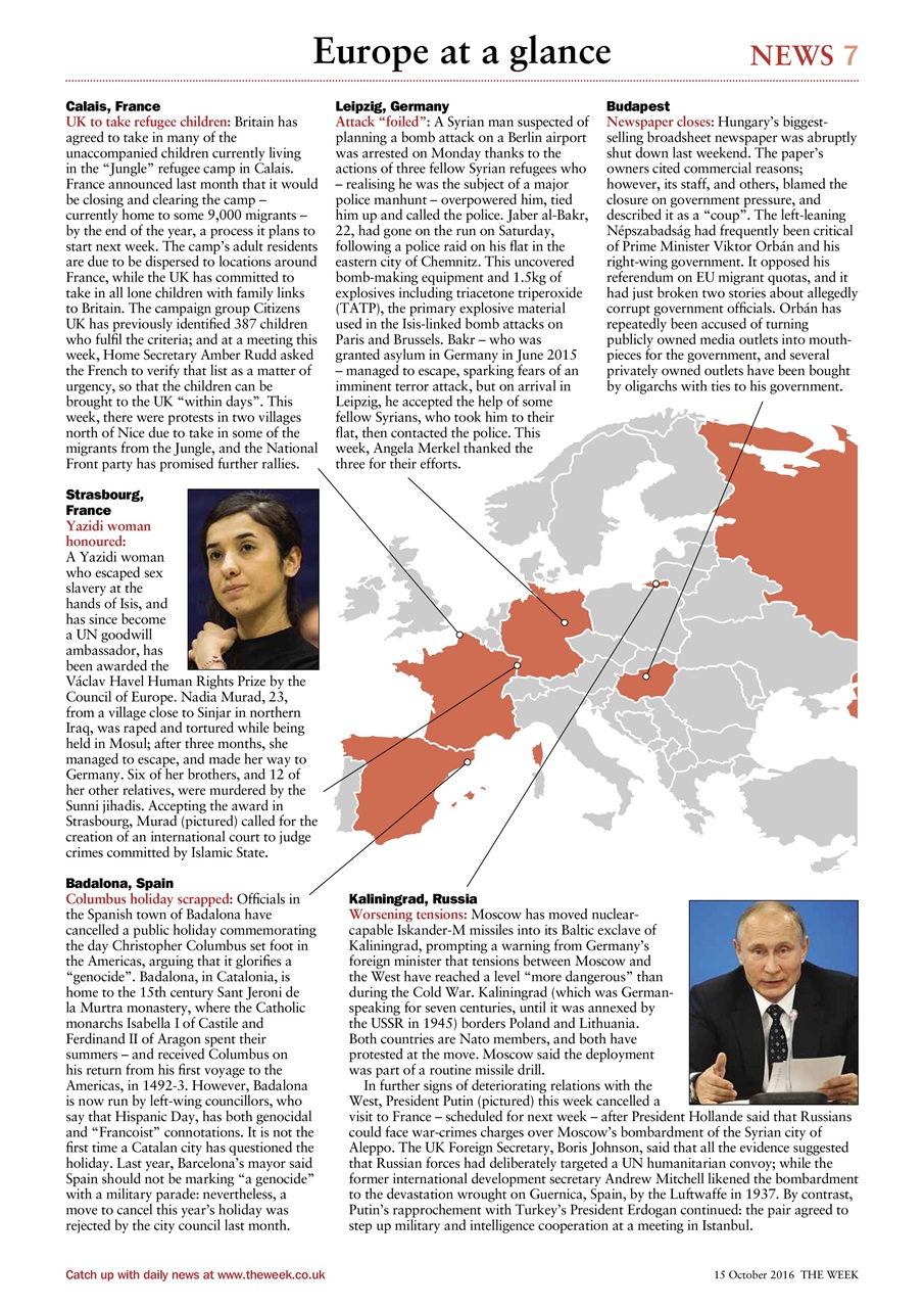 The Week Preview Pages