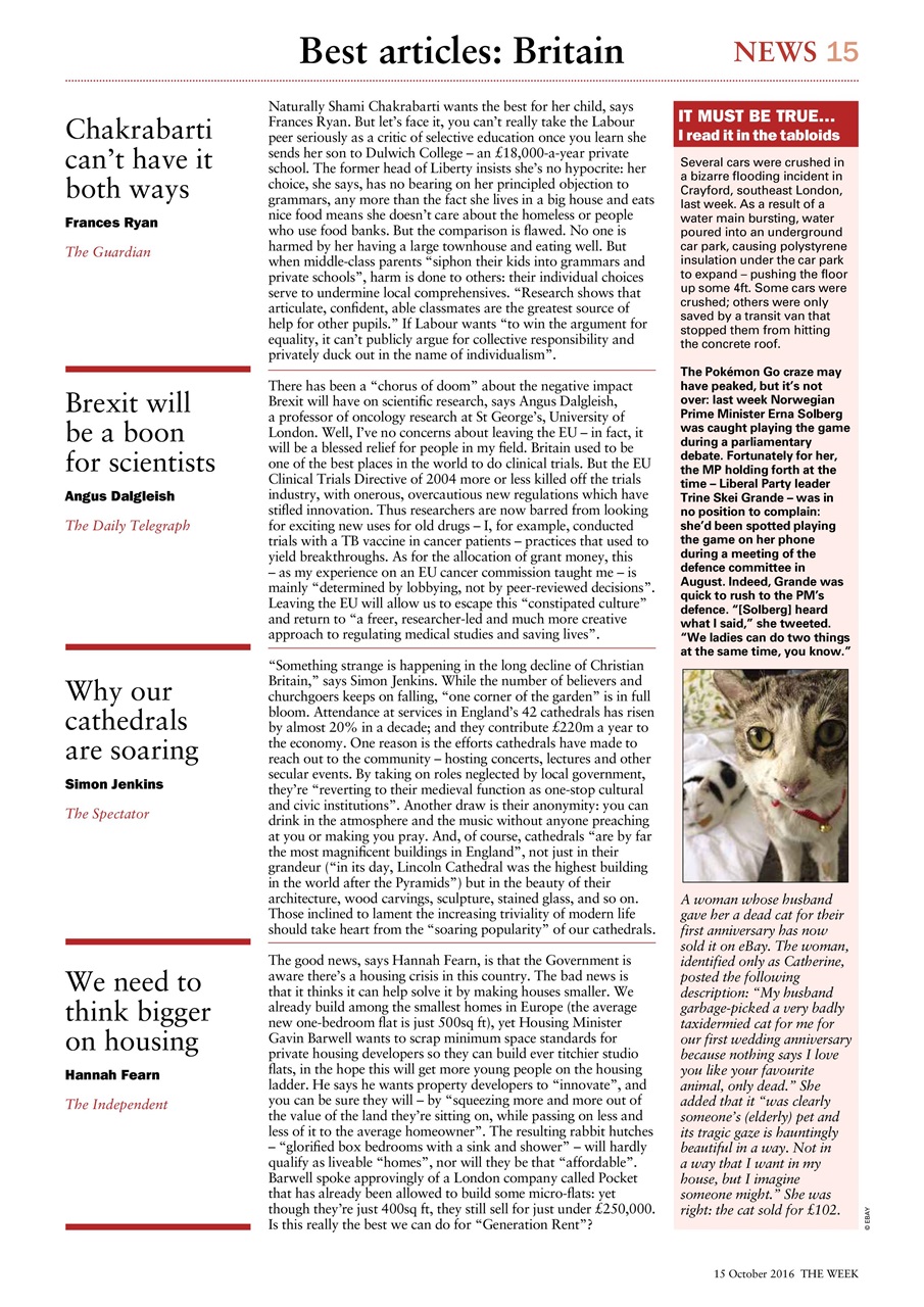 The Week Preview Pages