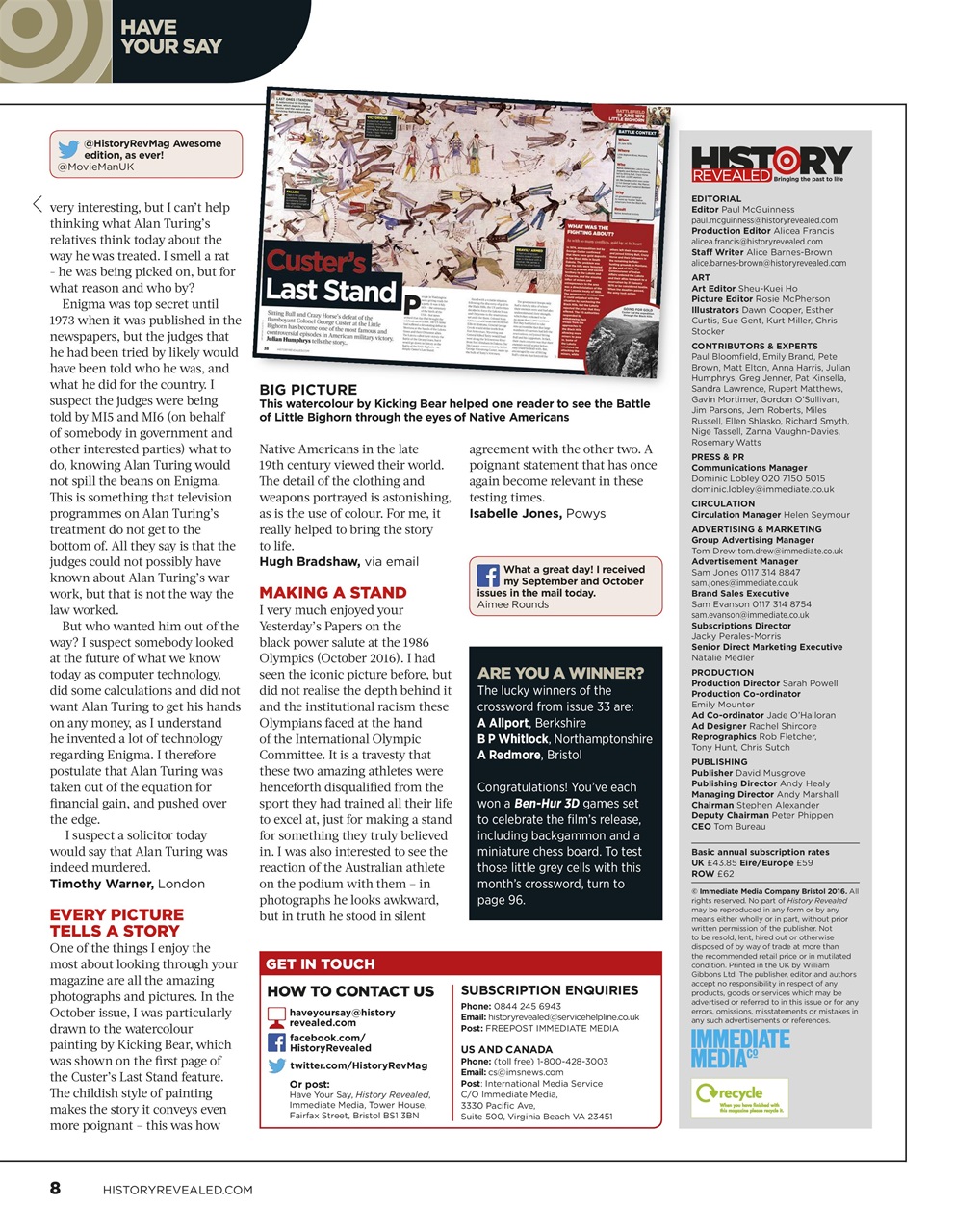 BBC History Revealed Magazine Preview Pages