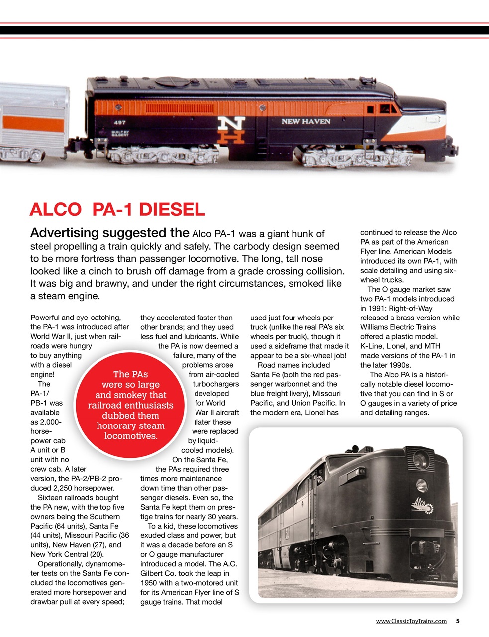 Classic Toy Trains Preview Pages