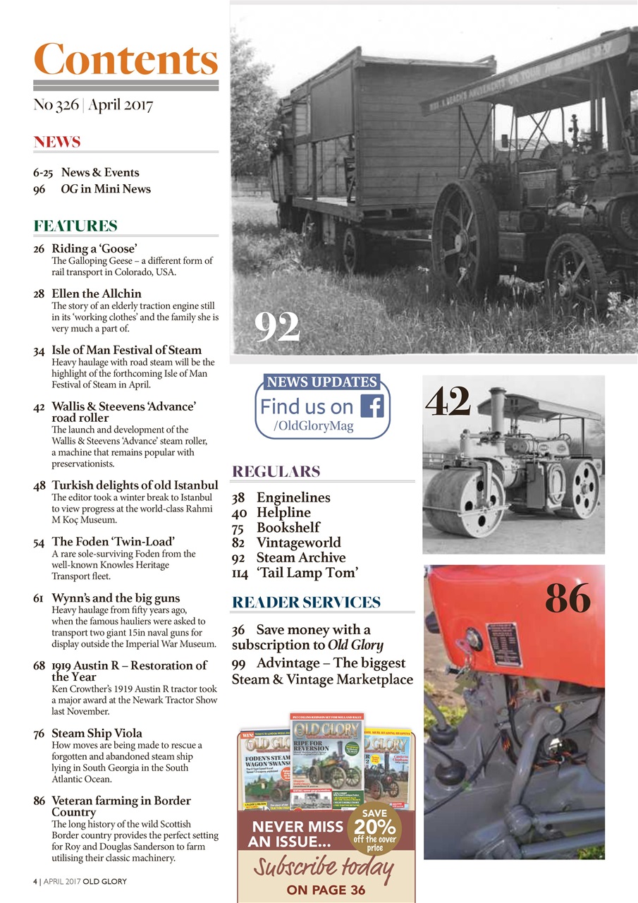 Old Glory Magazine Preview Pages