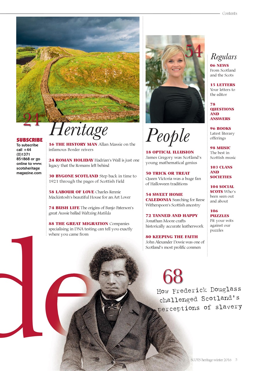 Scots Heritage Magazine Preview Pages