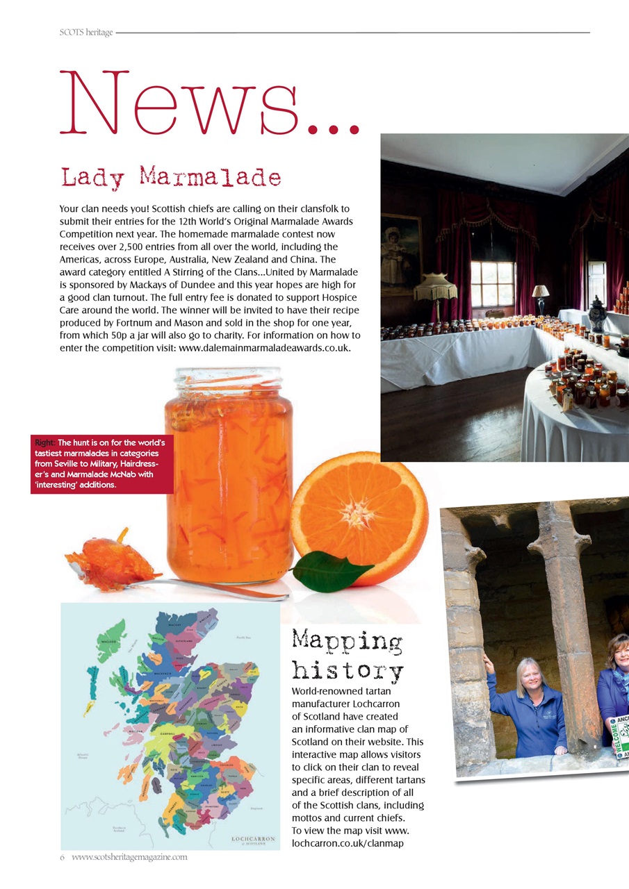 Scots Heritage Magazine Preview Pages