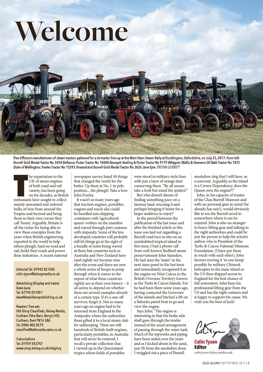 Old Glory Magazine Preview Pages