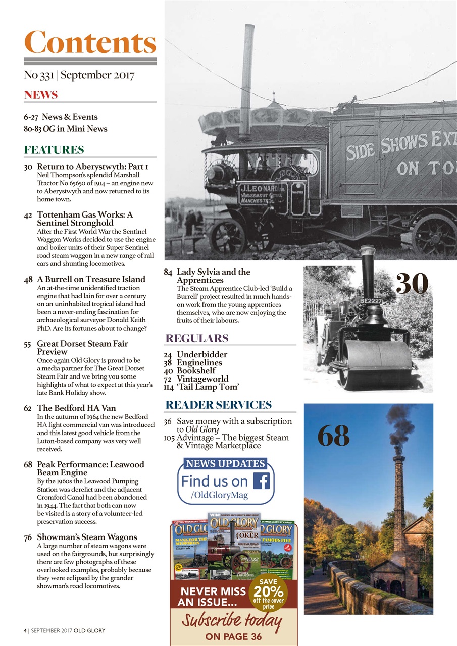 Old Glory Magazine Preview Pages