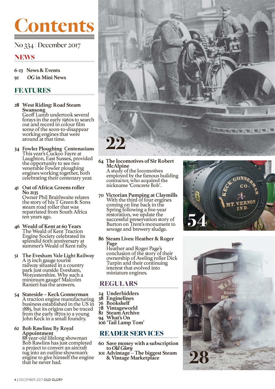 Old Glory Magazine Preview Pages