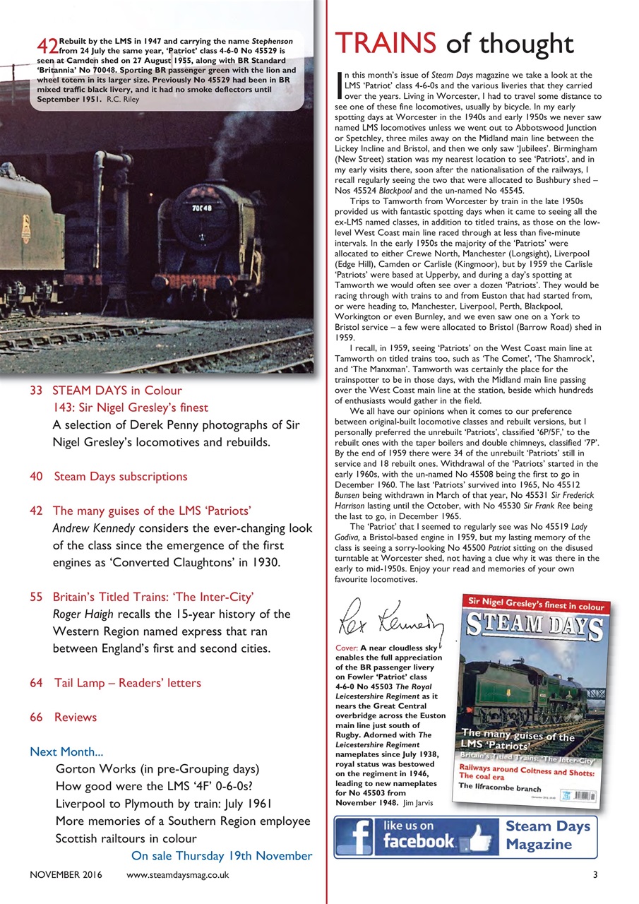 Steam Days Preview Pages