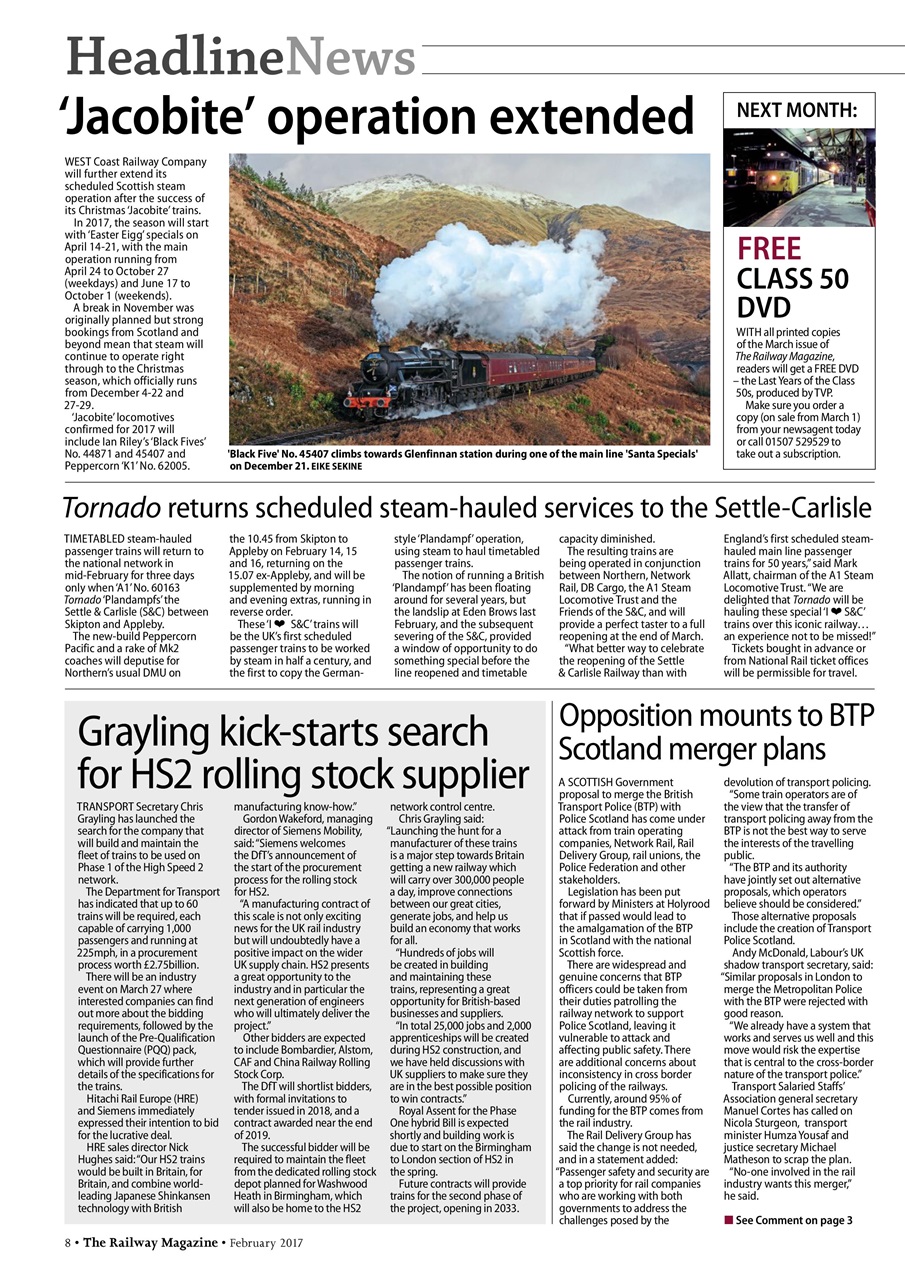 Railway Magazine Preview Pages