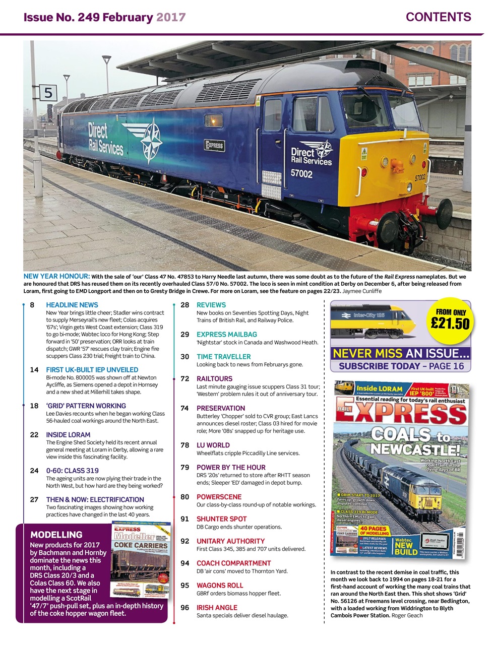 Rail Express Preview Pages