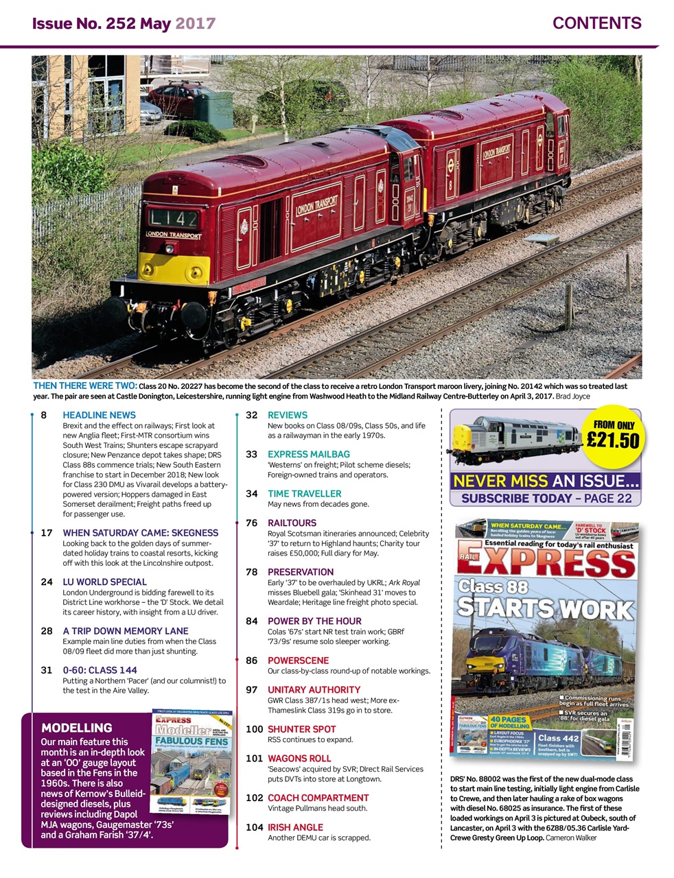 Rail Express Preview Pages