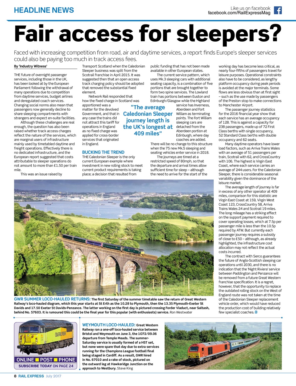 Rail Express Preview Pages