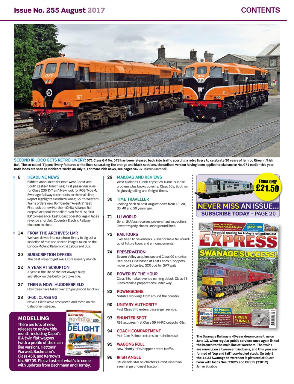Rail Express Preview Pages