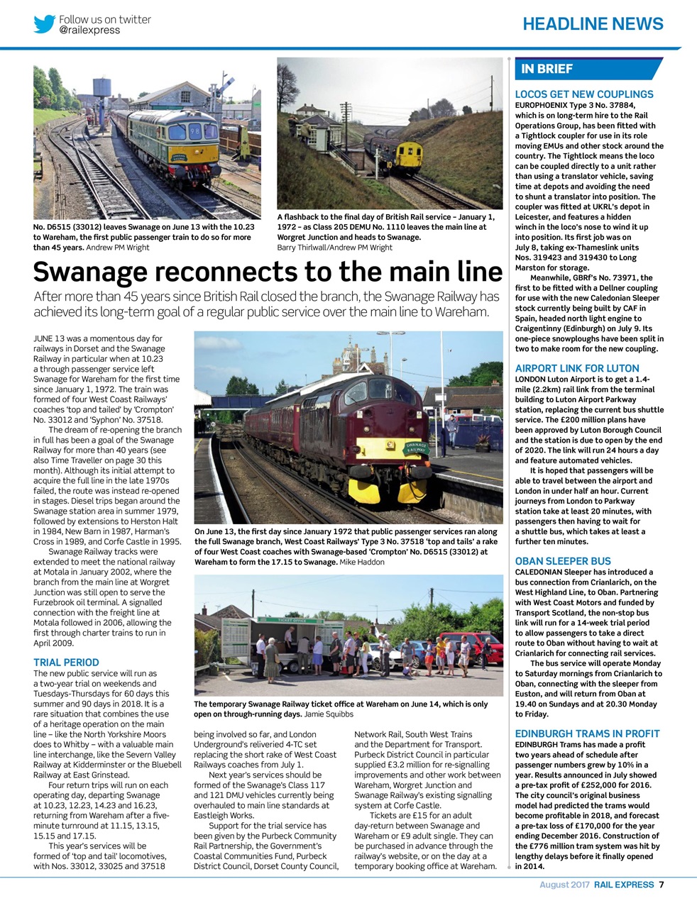 Rail Express Preview Pages